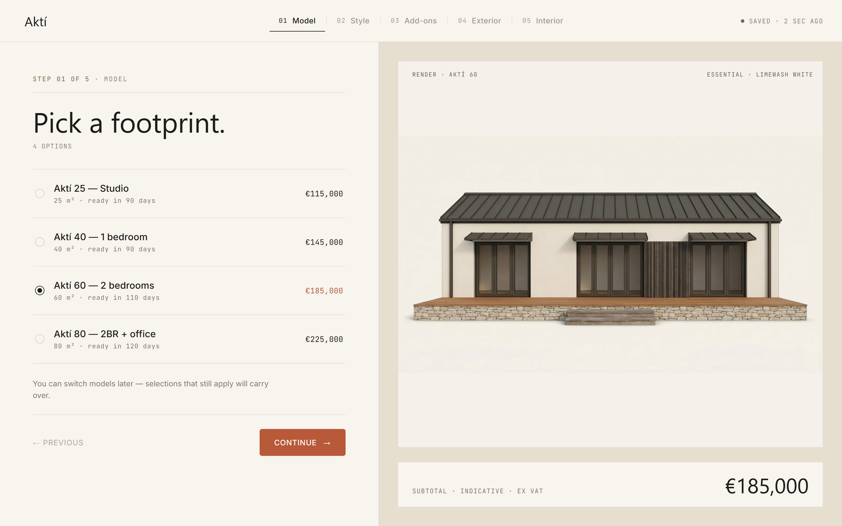 Five steps, render swap on every selection.