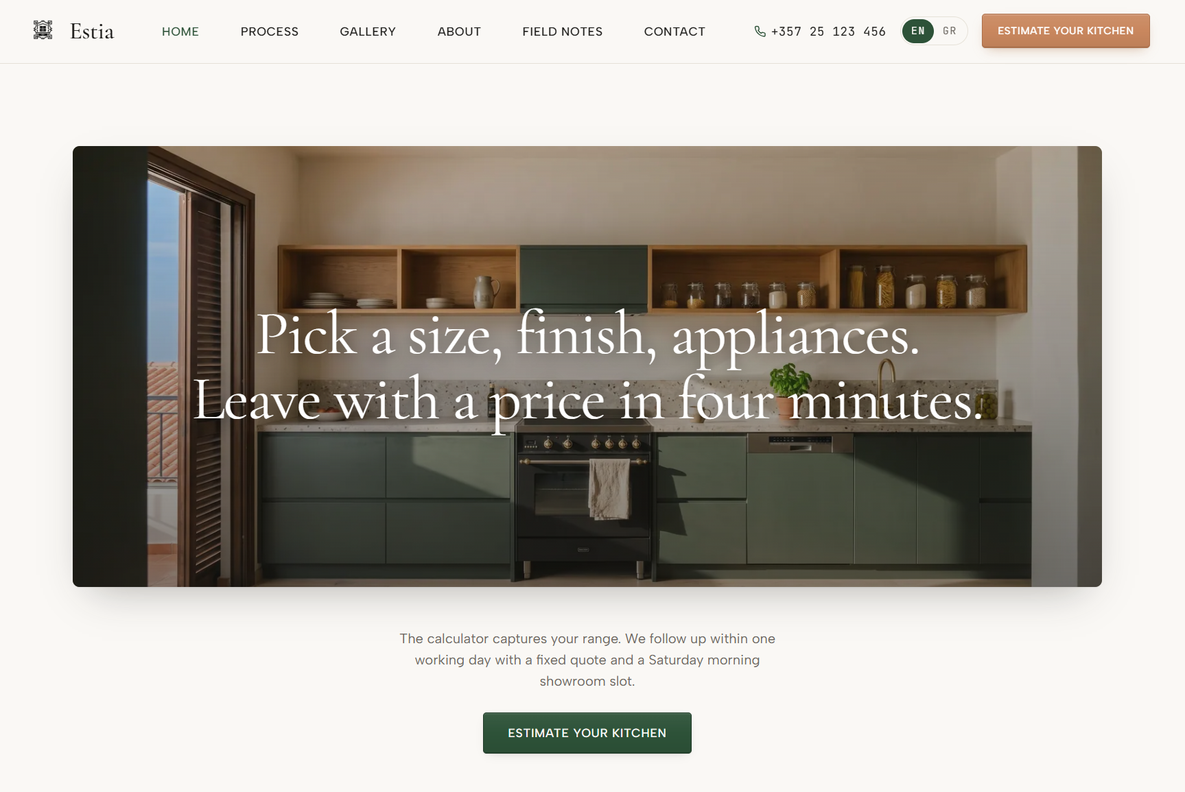 Leave with a price in four minutes.