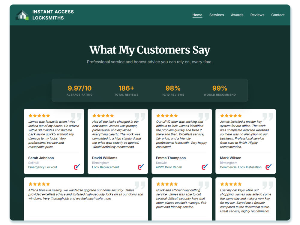 What customers actually say.