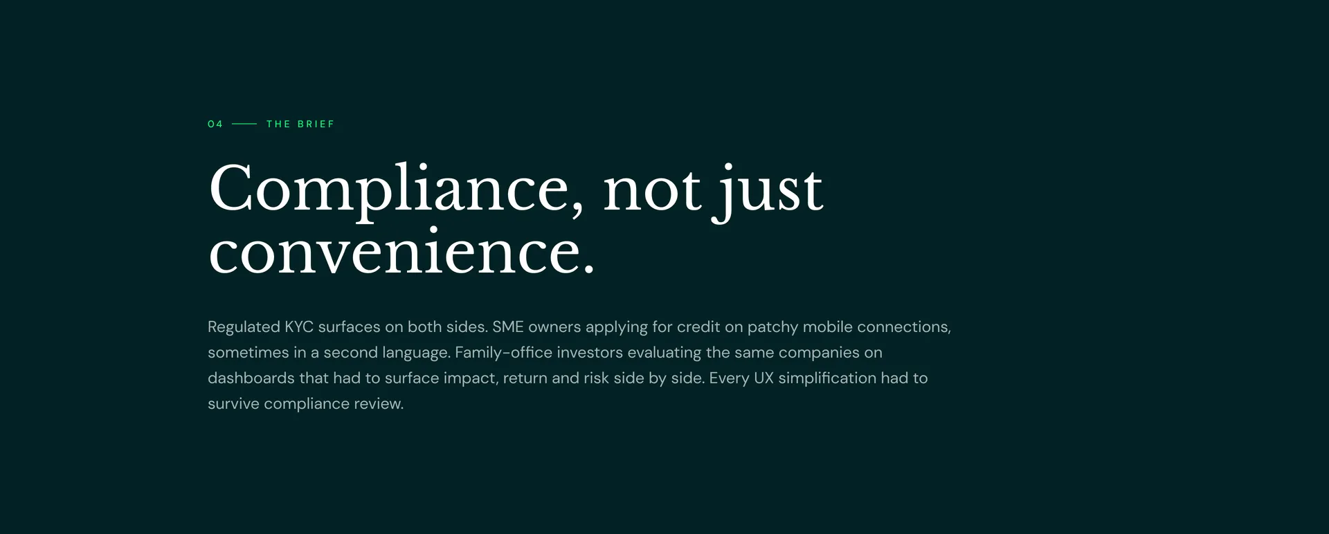 Split at sign-in, converge at reporting