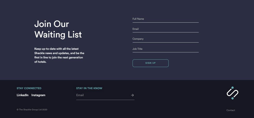 Waiting-list capture capturing qualified leads pre-launch.