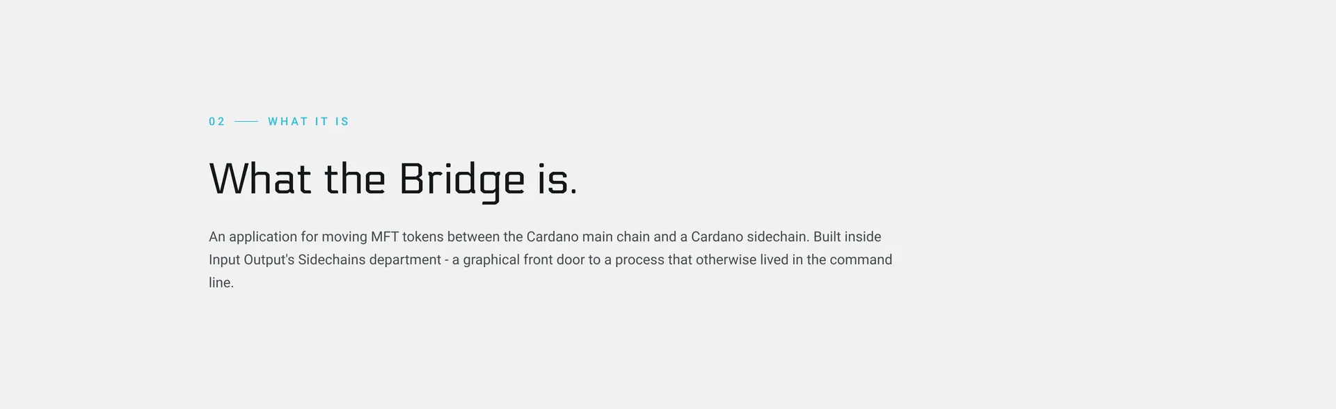 What the Bridge is
