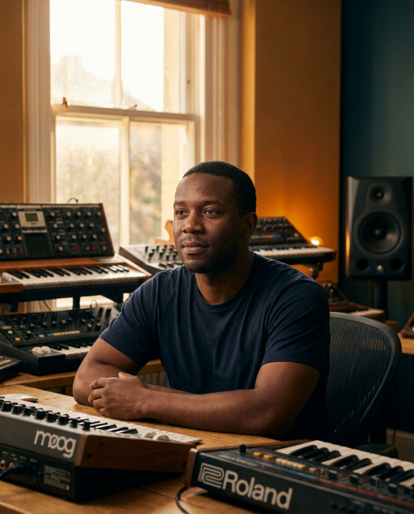 Marcus T., freelance music producer, Bristol - portrait for receipt testimonial section